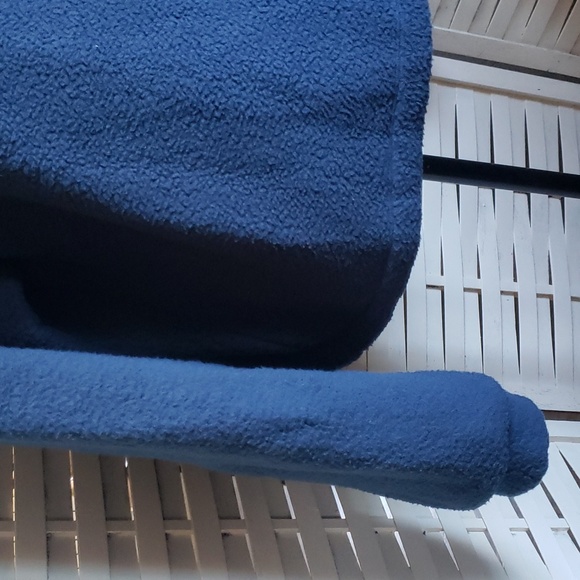 AKHG by Duluth Trading new high neck blue long sleeve women's fleece top size M - Picture 3 of 6